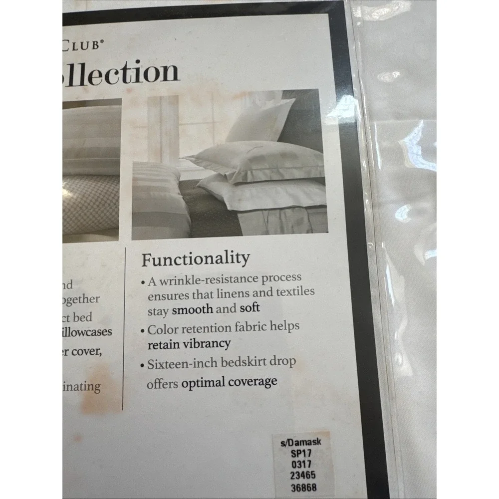 Charter Club Damask Solid White Twin Bedskirt 16
